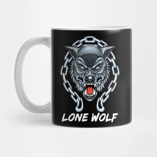 Cool Angry Lone Wolf Mug